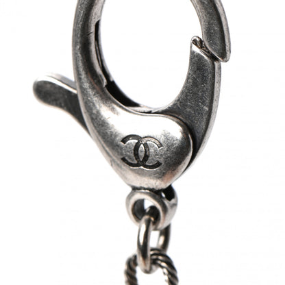 Chanel CC Key Chain Silver 3 of 4