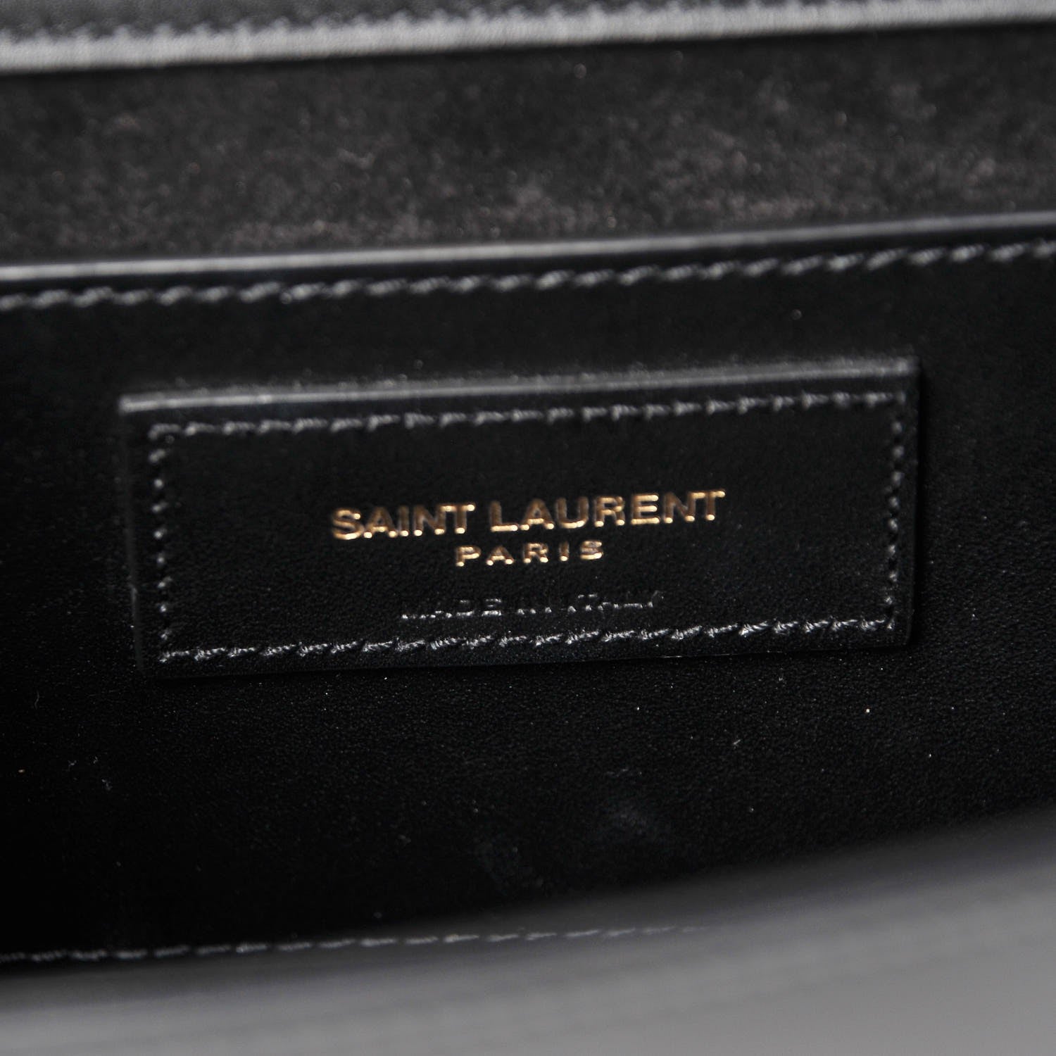 Saint Laurent Smooth Calfskin Medium Classic Monogram Kate Tassel Satchel Black 6 of 7