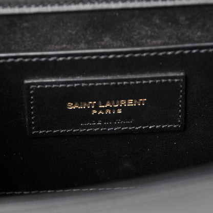 Saint Laurent Smooth Calfskin Medium Classic Monogram Kate Tassel Satchel Black 6 of 7
