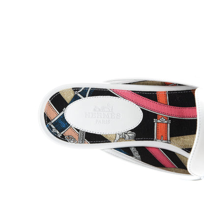 Hermes Calfskin Oz Mules 37 White 8 of 10