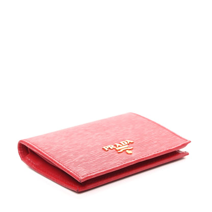 Prada Vitello Move Bi-Fold Wallet Fuoco 4 of 7