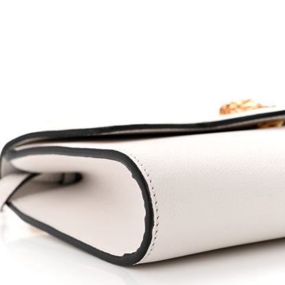 Versace Grained Calfskin La Medusa Crossbody Bag White 8 of 9