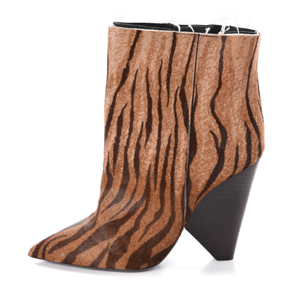Saint Laurent Pony Hair Leopard Niki Boots 36.5 Naturale 1 of 12