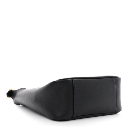 Saint Laurent Smooth Calfskin Small Le 5 A 7 Soft Hobo Black 4 of 10