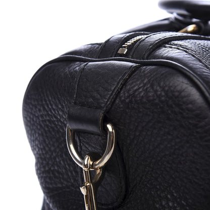 Gucci Calfskin Vintage Web Medium Boston Black 12 of 15