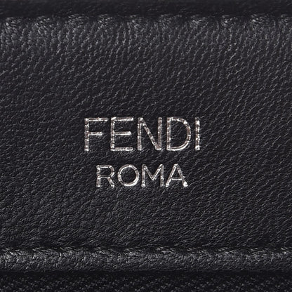 Fendi Shiny Nappa Trapuntata Small DotCom Click Top Handle Chain Satchel Black 9 of 9