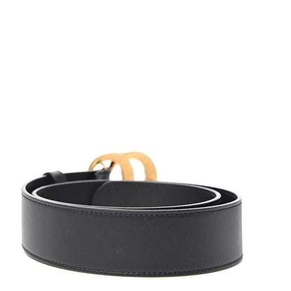 Gucci Moon Calfskin Pearl Double G 40mm Belt 75 30 Black Cream 2 of 6