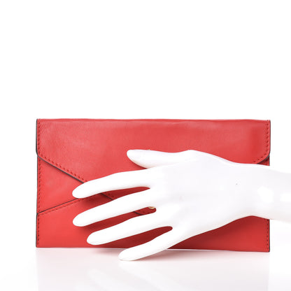Louis Vuitton Veau Cachemire Chinese New Year Dog Envelope Pouch Red 2 of 9
