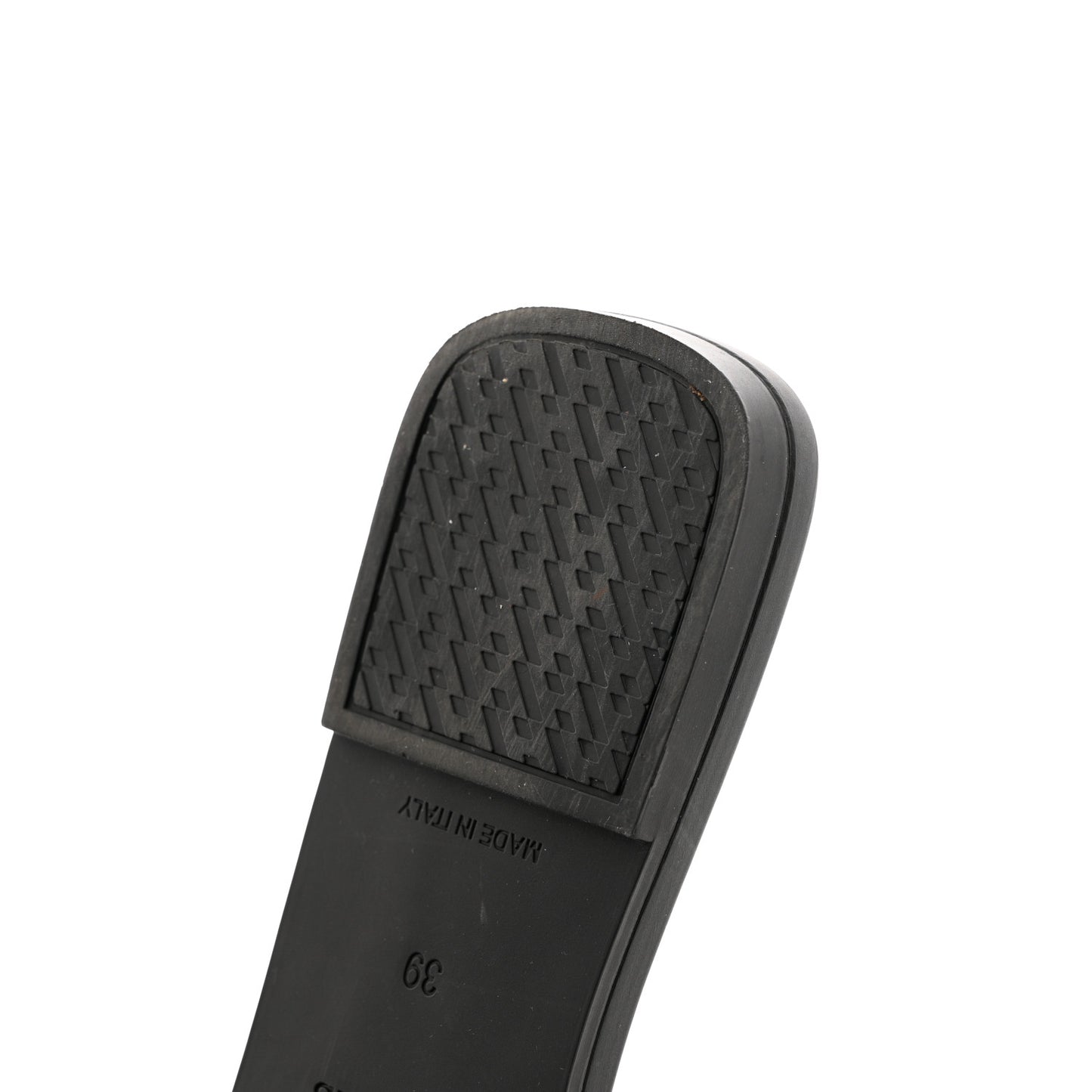 Rubber Aloha Sandals 39 Black