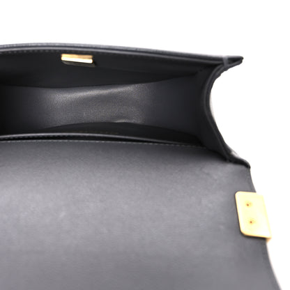 Chanel Caviar Quilted Small Boy Messenger Bag Dark Grey 5 of 10