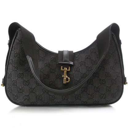 Gucci Denim Monogram Shoulder Bag 1 of 10