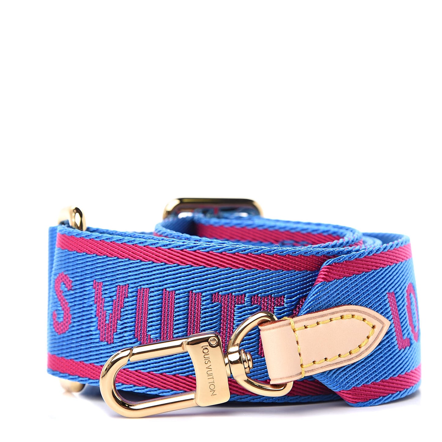 Nylon Bandouliere Shoulder Strap Blue Magenta