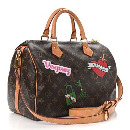 Louis Vuitton Monogram Patches Speedy Bandouliere 30 3 of 14