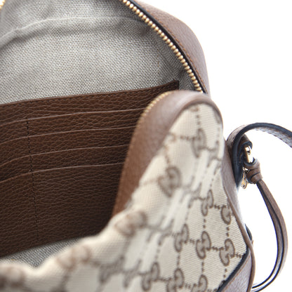 Gucci Monogram Mini Bree Messenger Bag Beige Tabacco 9 of 9