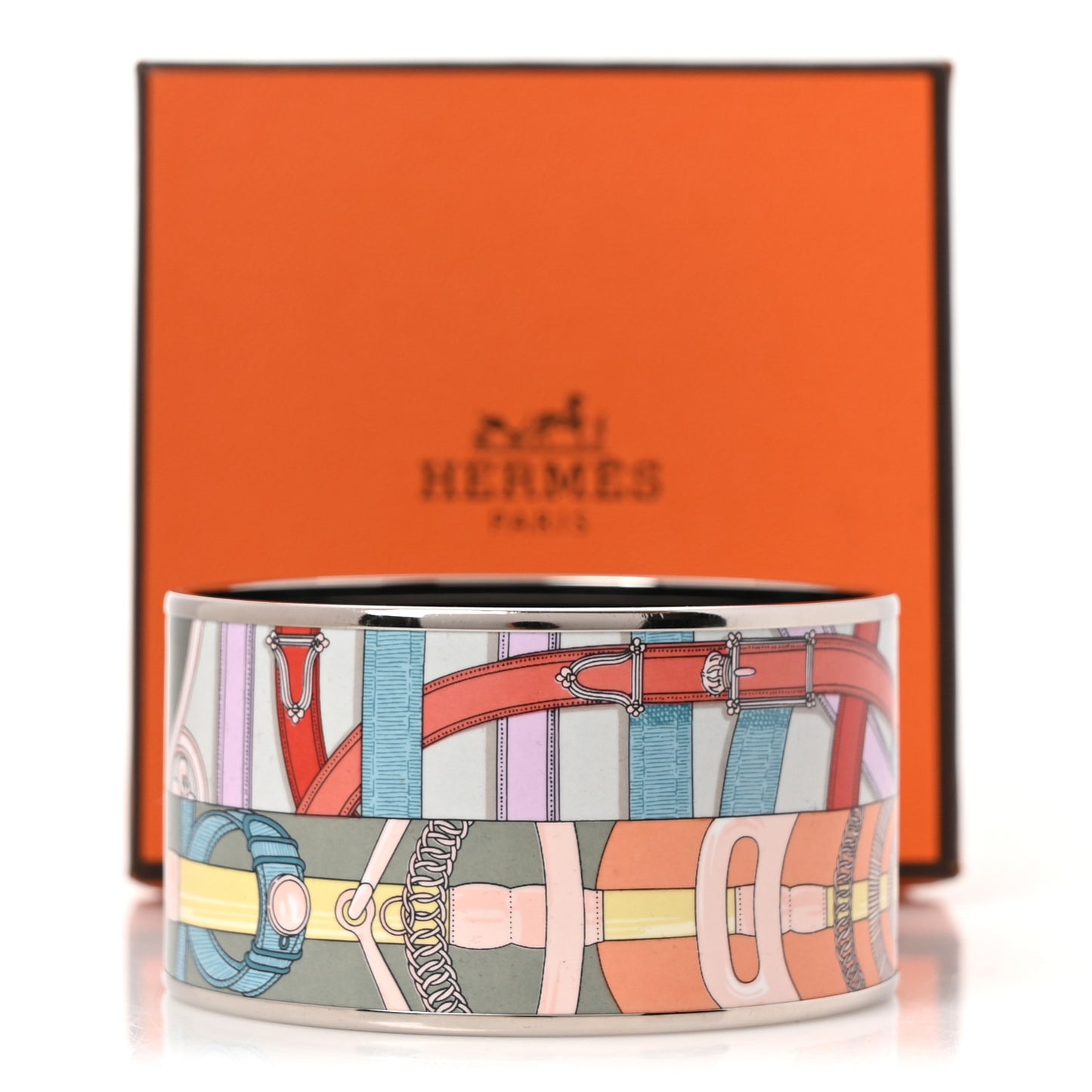 Enamel Printed Extra Wide Bracelet 65