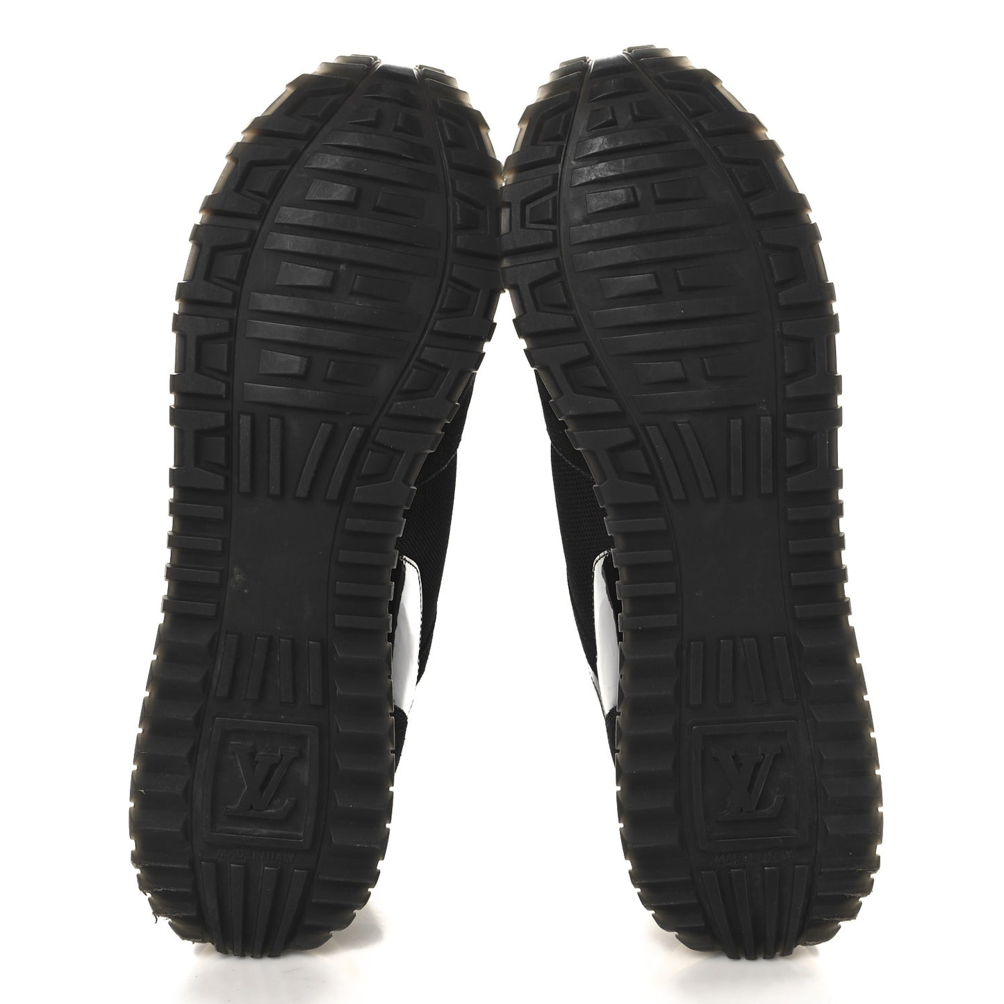 Suede Monogram Run Away Sneakers 42 Black