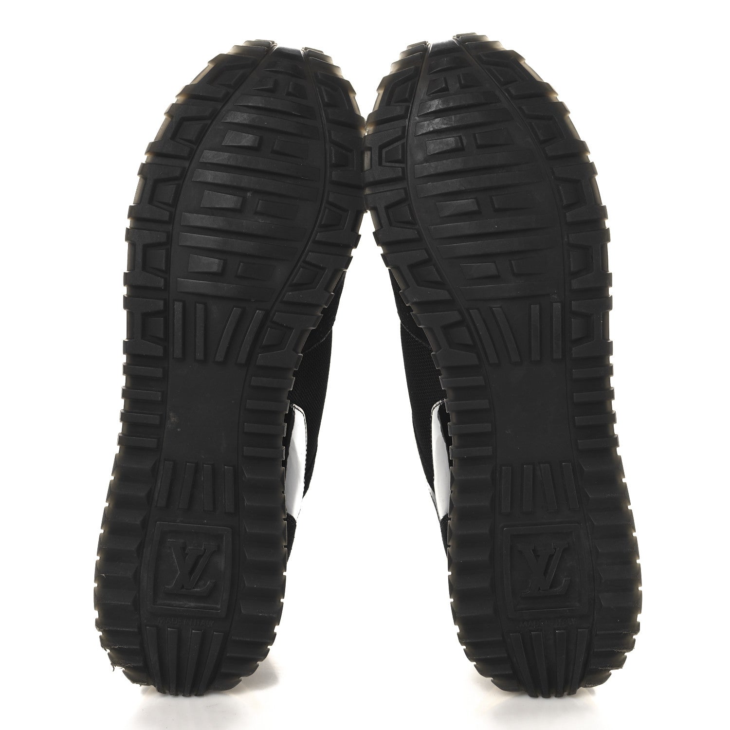 Louis Vuitton Suede Monogram Run Away Sneakers 42 Black 6 of 8