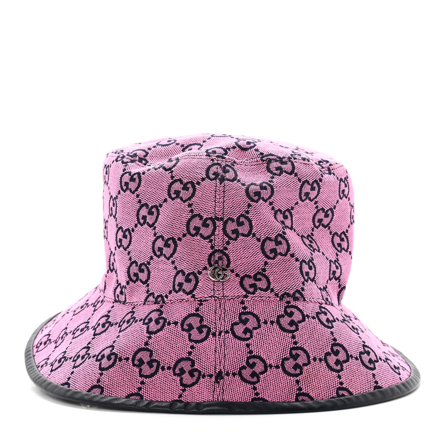 Canvas GG Monogram Bucket Hat L Pink