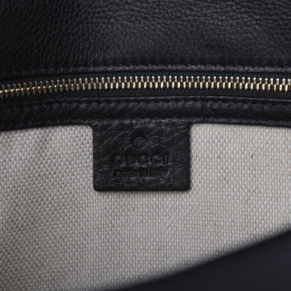 Gucci Pebbled Calfskin Medium Soho Clutch Black 8 of 9