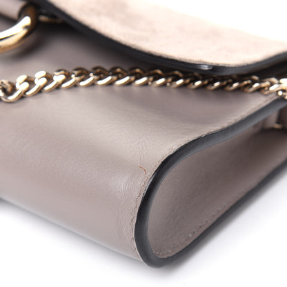 Chloe Suede Calfskin Mini Faye Shoulder Bag Motty Grey 11 of 18