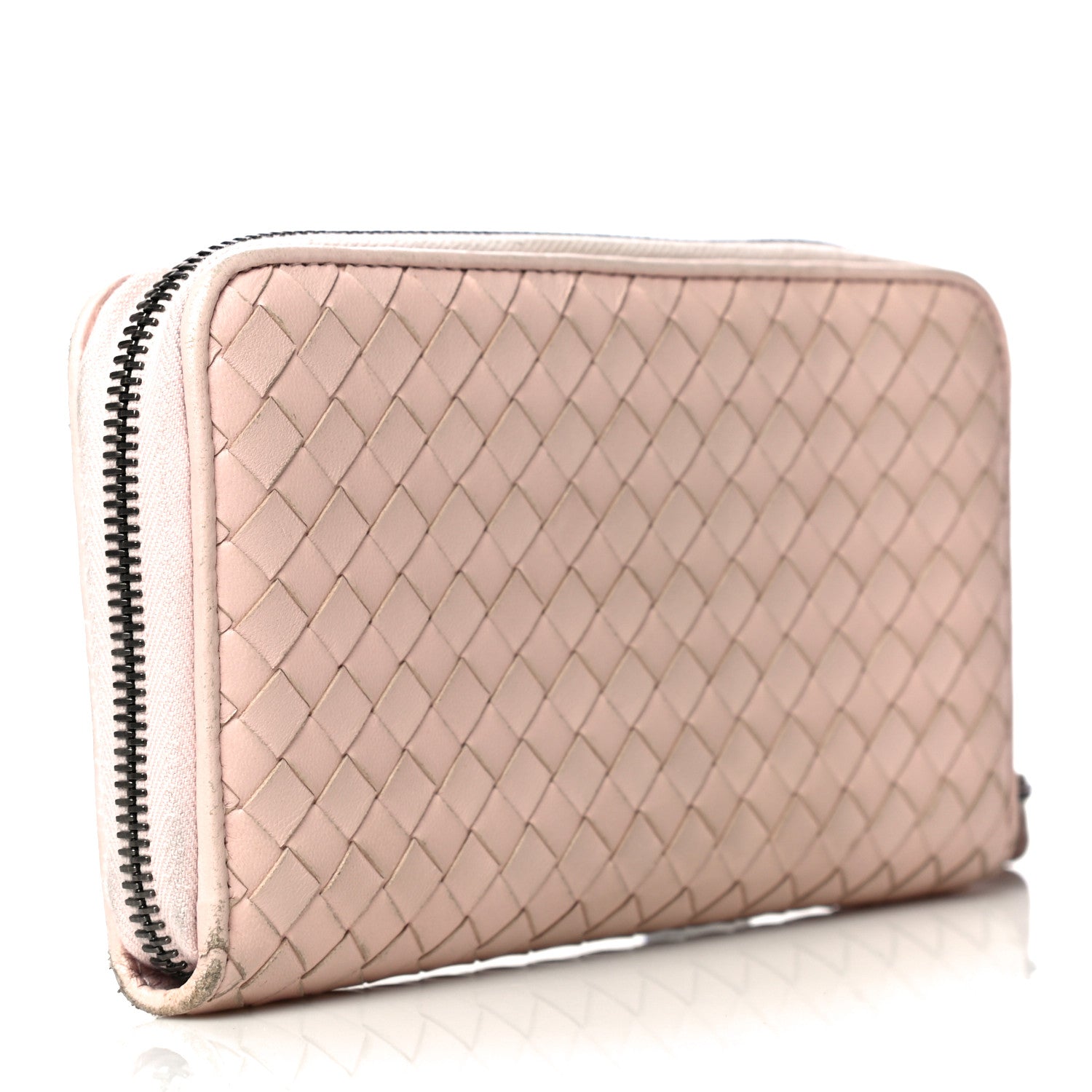 Bottega Veneta Nappa Intrecciato Zip Around Wallet Petale 3 of 23
