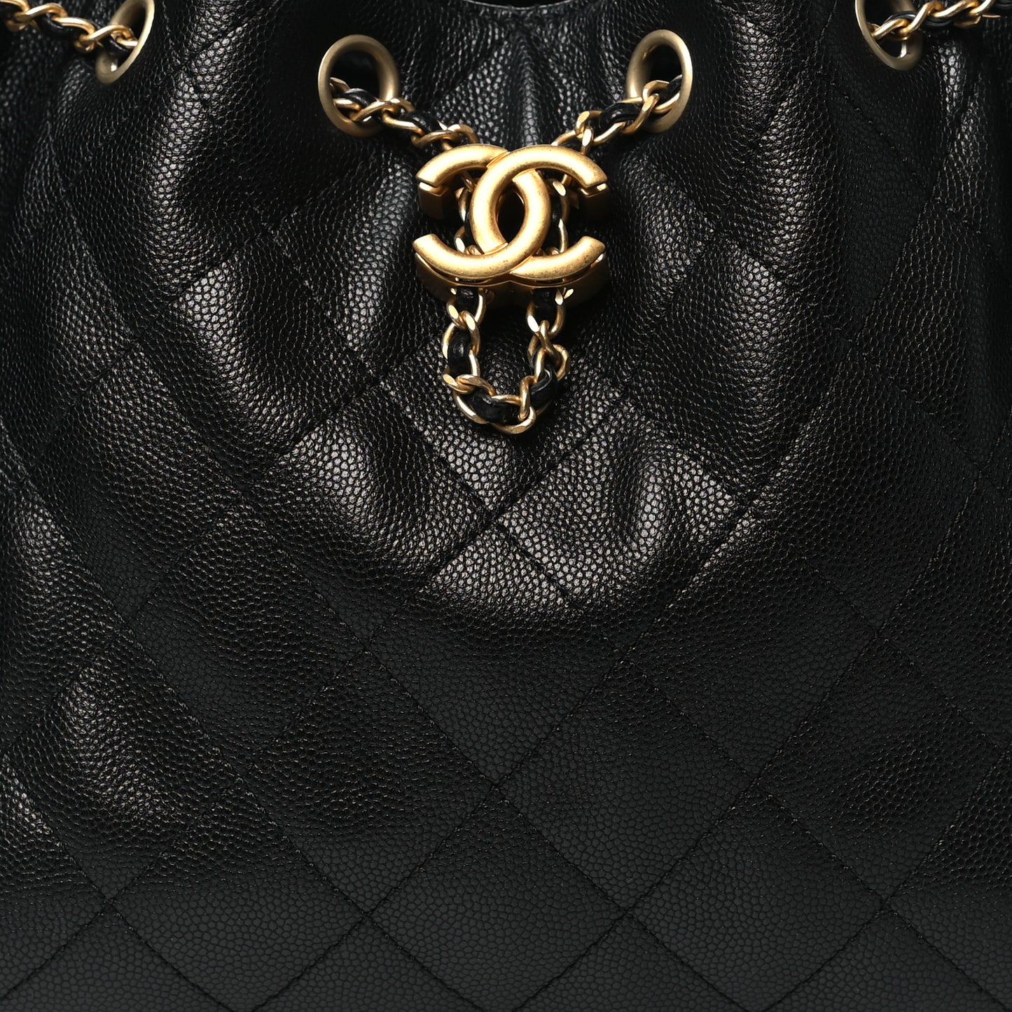 Caviar Quilted Small Chanel 25 Handbag Black