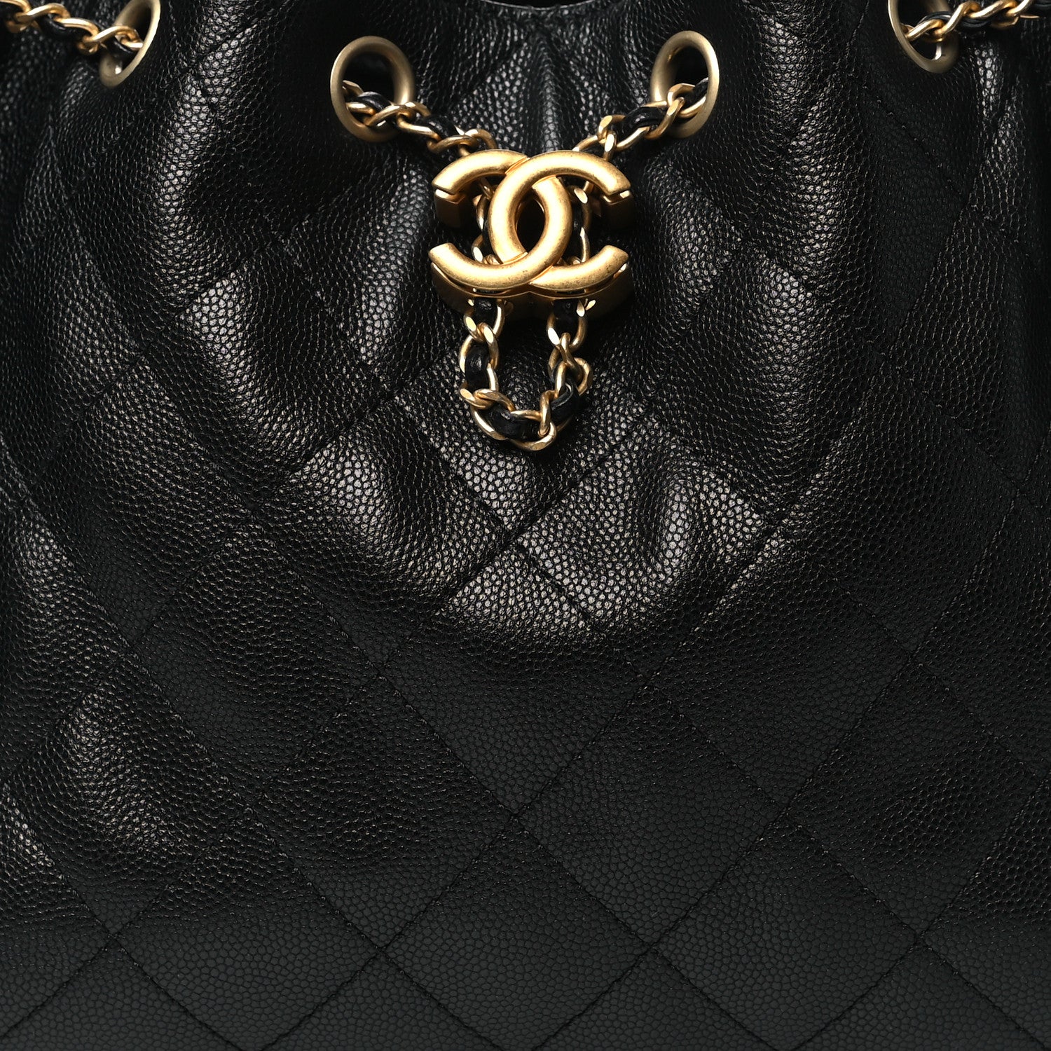 Chanel Caviar Quilted Small Chanel 25 Handbag Black 8 of 10