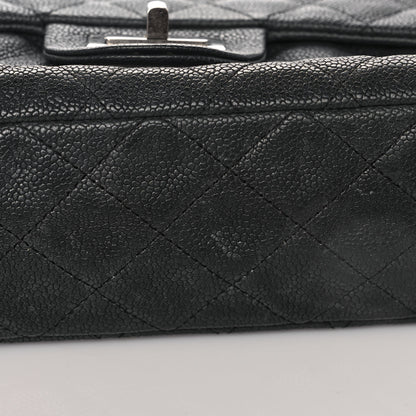 Chanel Washed Caviar Quilted 2.55 Reissue 225 Bijoux Chain Flap Black 12 of 15