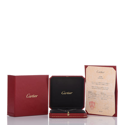 Cartier 18K White Gold Diamond LM D'Amour Pendant Necklace 6 of 6