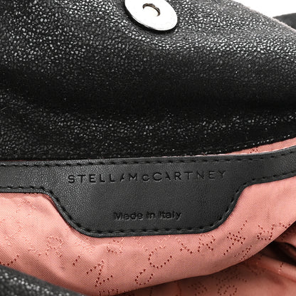 Stella McCartney Shaggy Deer Mini Falabella Fold Over Tote Black 5 of 9