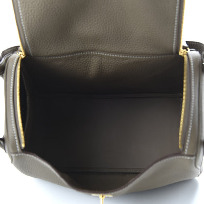 Hermes Taurillon Clemence Lindy 26 Etoupe 5 of 10