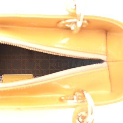 Christian Dior Patent Cannage Medium Lady Dior Dark Beige 5 of 12