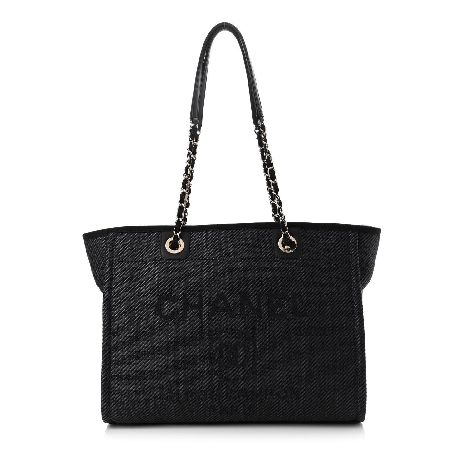 Mixed Fibers Small Deauville Tote Black