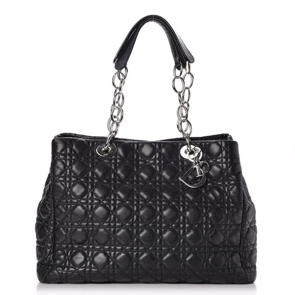Christian Dior Lambskin Cannage Large Dior Soft Shopping Tote Black 1 of 8