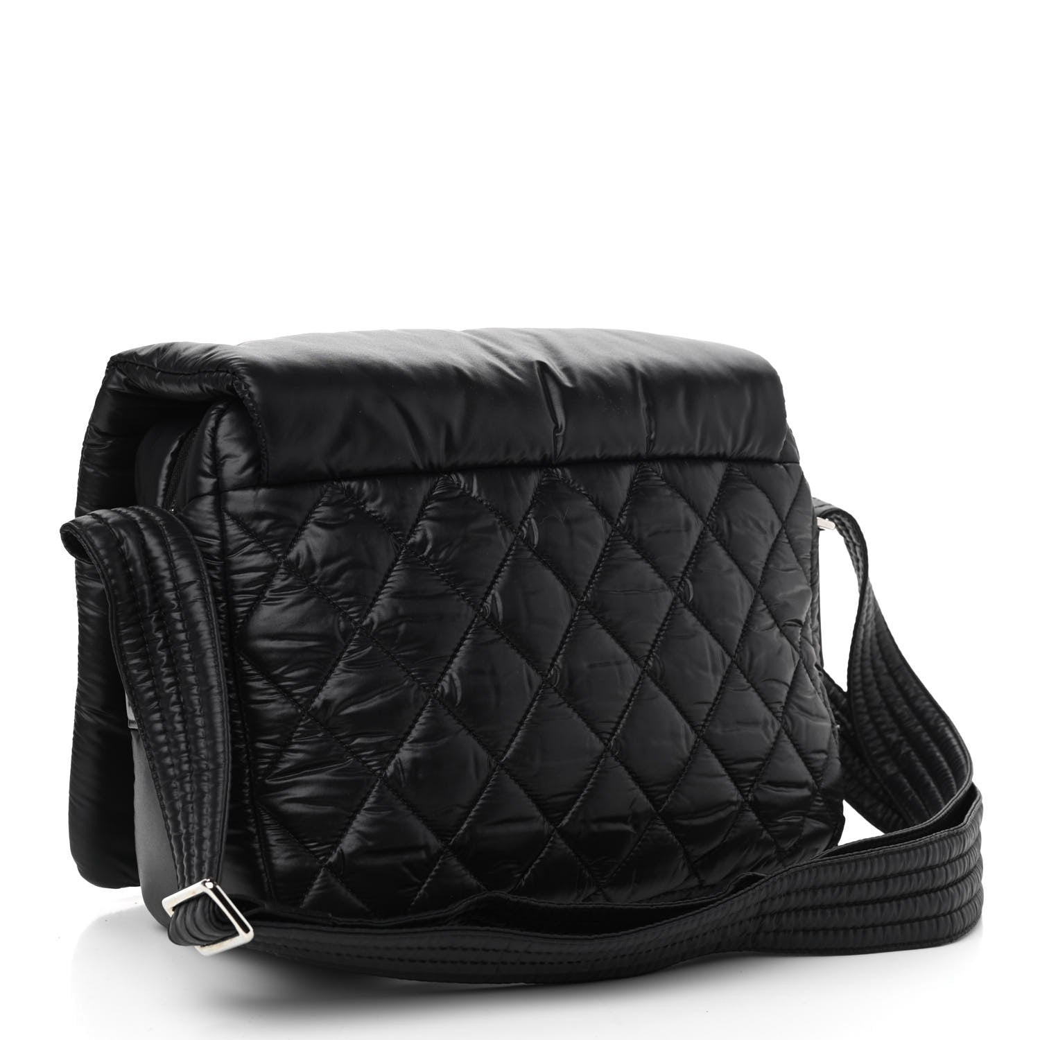 Chanel Nylon Small Coco Cocoon Messenger Bag Black 3 of 10
