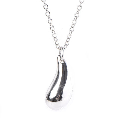 Tiffany Sterling Silver Elsa Peretti Tear Drop Pendant Necklace 9 of 9