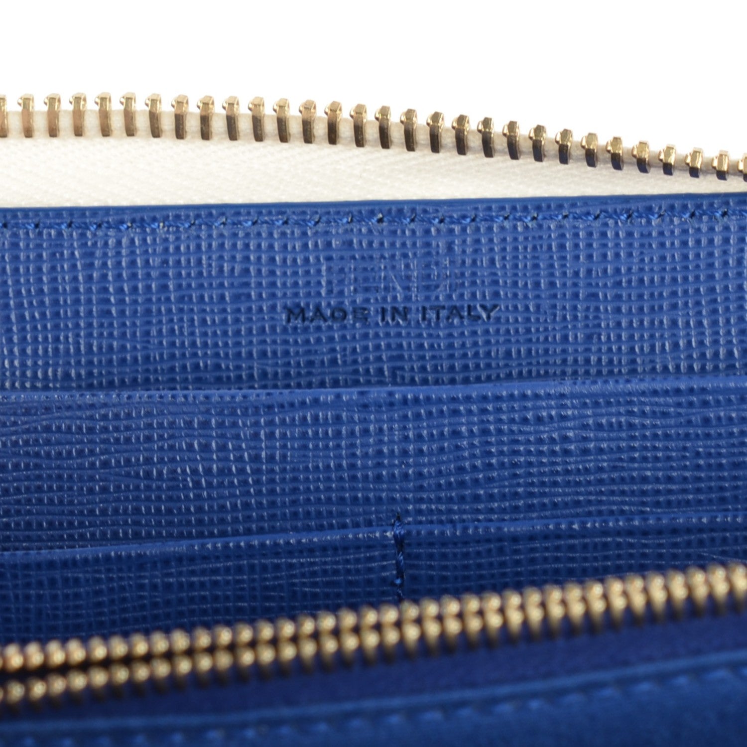 Fendi Vitello Elite Fendi Roma Simply Zip Around Wallet White Multicolor 7 of 8