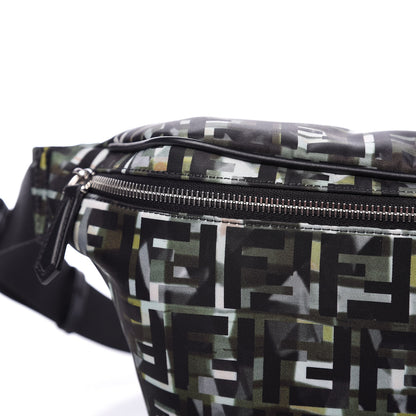 Fendi Nylon CamouFF Belt Bag Black Multicolor 8 of 11