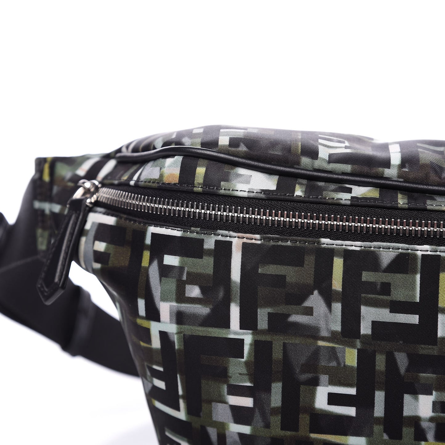 Nylon CamouFF Belt Bag Black Multicolor