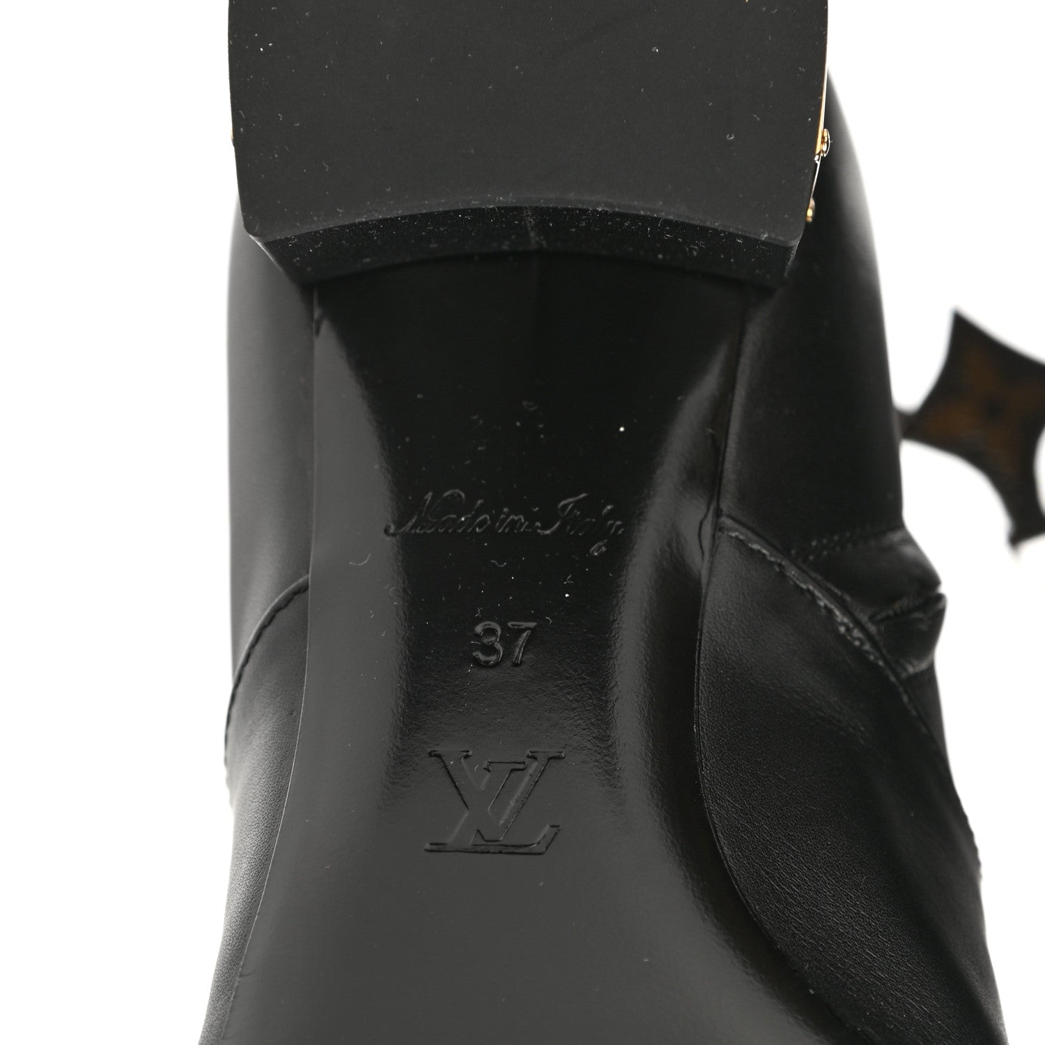 Louis Vuitton Calfskin Bliss Ankle Boots 37 Black 6 of 8