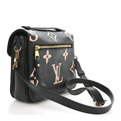Louis Vuitton Empreinte Monogram Giant Pochette Metis Black Beige 5 of 19