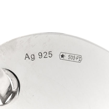 Gucci Sterling Silver Trademark Round Drop Earrings 4 of 5