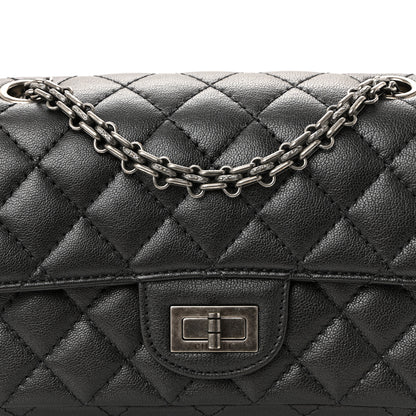 Chanel Goatskin Quilted 2.55 Reissue Mini Flap Dark Silver 7 of 10