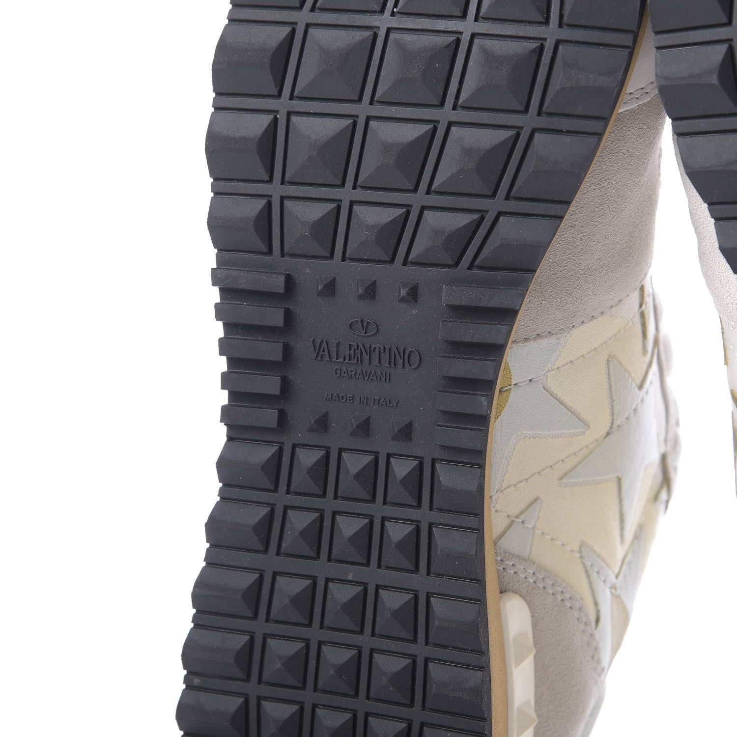 Valentino Garavani Nappa Suede Camustars Womens Rockrunner Sneakers 38.5 White 9 of 11