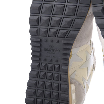 Valentino Garavani Nappa Suede Camustars Womens Rockrunner Sneakers 38.5 White 9 of 11