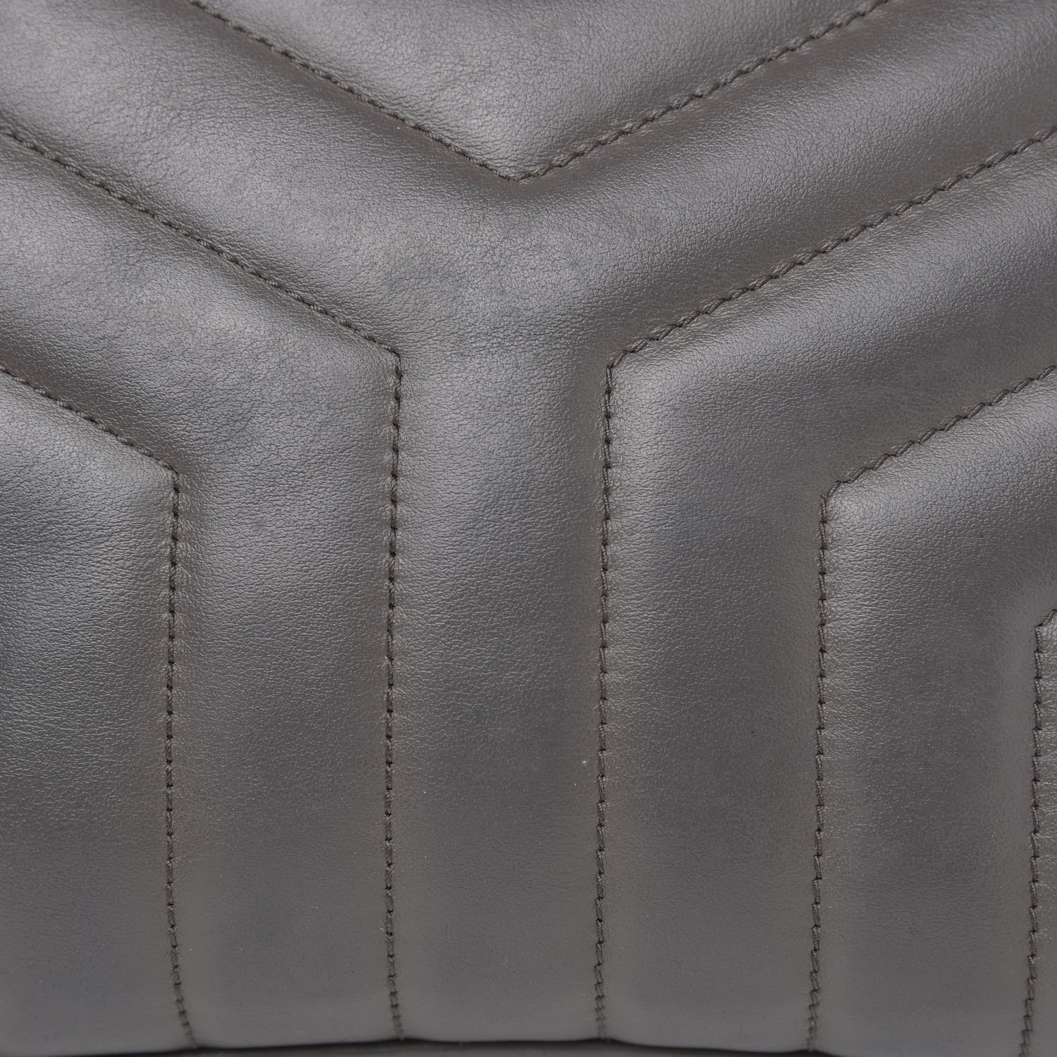 Saint Laurent Calfskin Y Quilted Monogram Medium Loulou Chain Satchel Asphalt 15 of 16