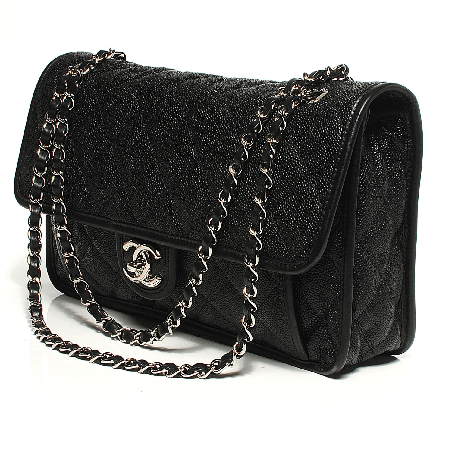 Chanel Caviar French Riviera Flap Black 5 of 10