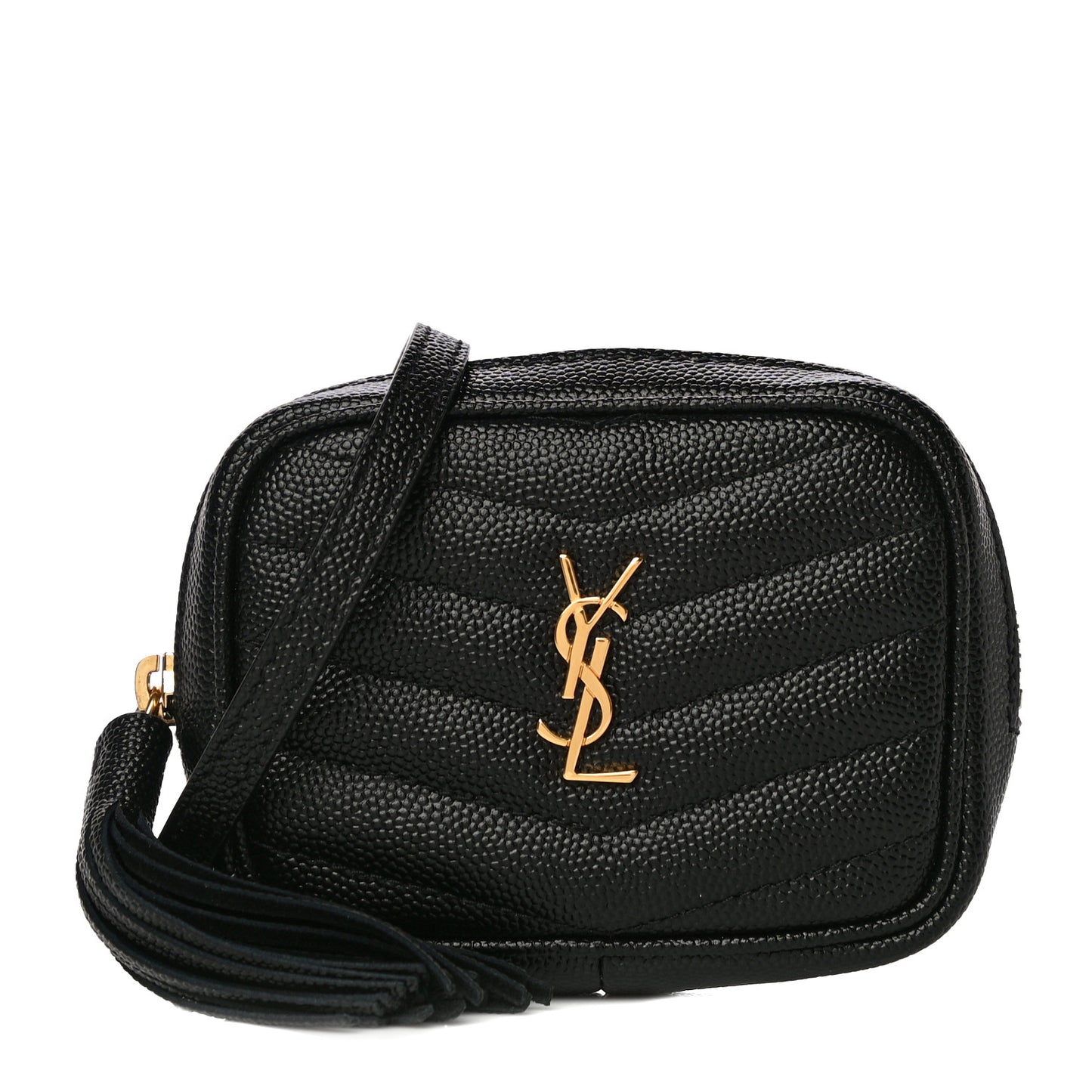 Grain De Poudre Matelasse Monogram Baby Lou Camera Bag Black