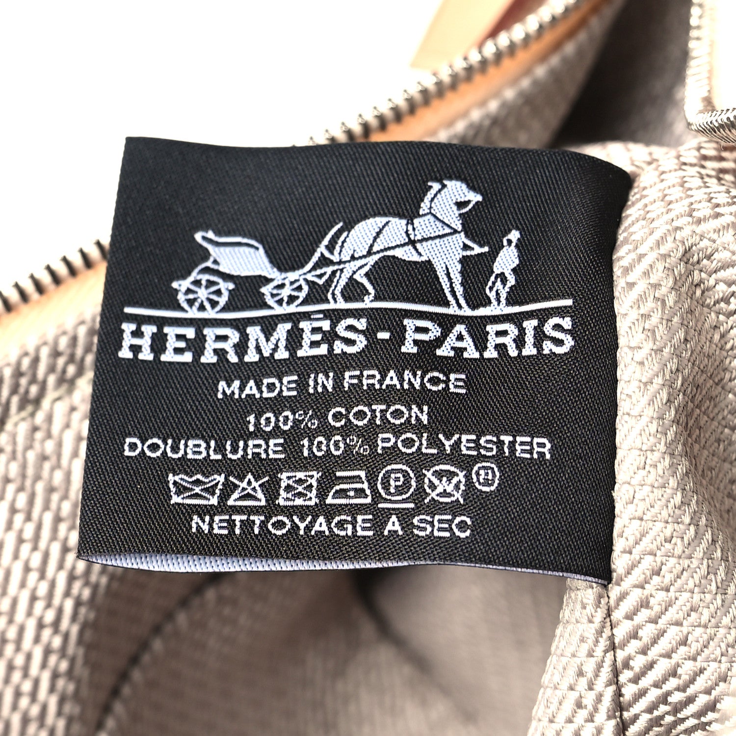 Hermes Canvas Small Bride-A-Brac Pouch Natural Orange 6 of 9