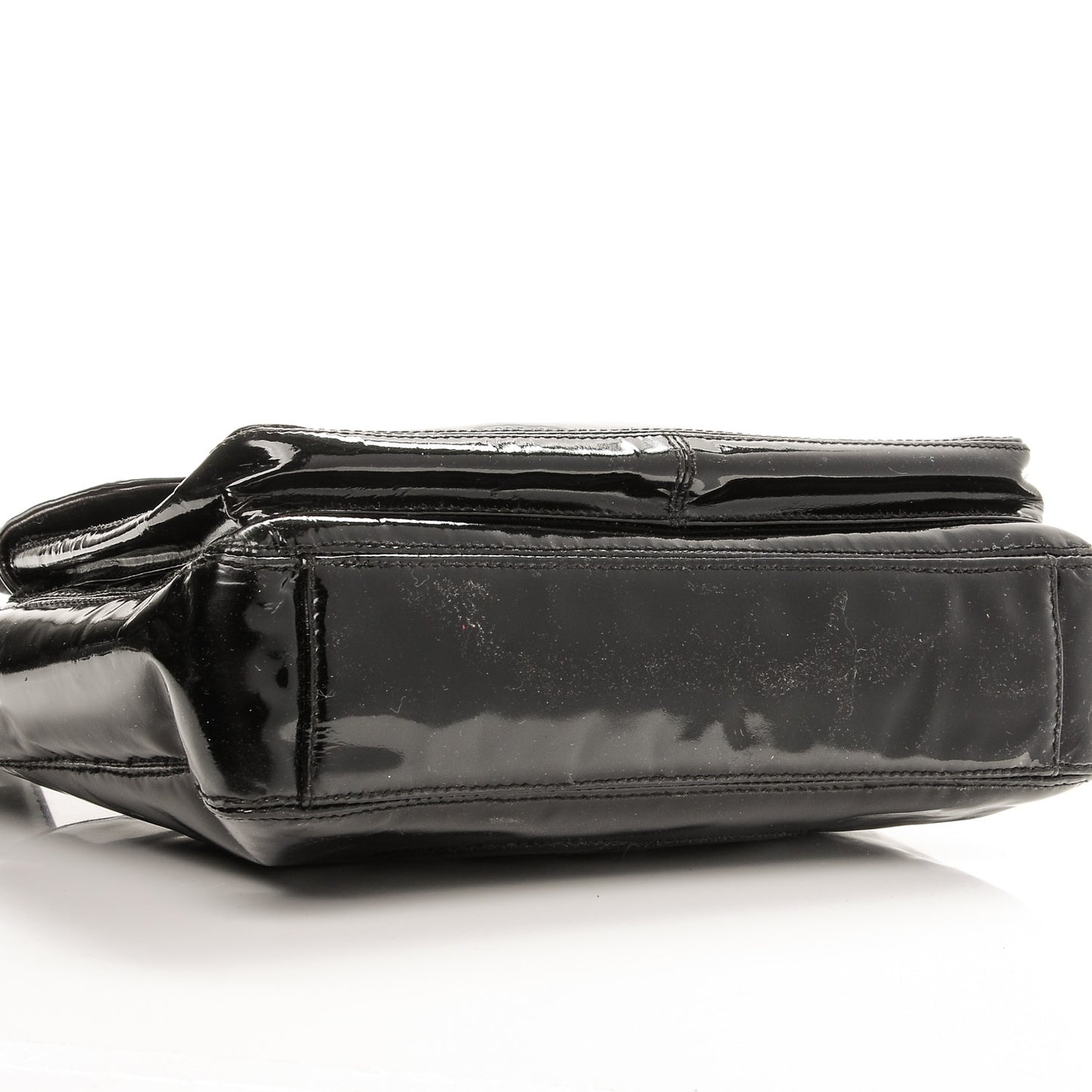 Patent CC Flap Tote Black